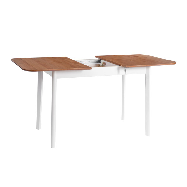 Стол Соната Люкс раздвижной/Sonata Lux extension table, 120х75х73 см массив сосны, антик/белый, 120-(150)х75х73 см фото № 2
