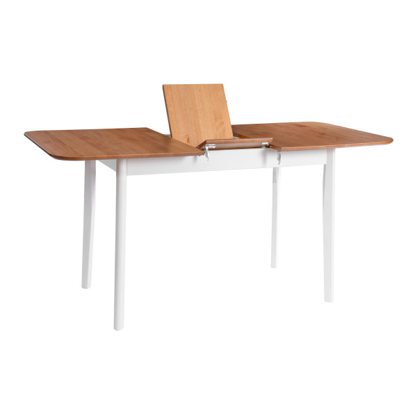 Стол Соната Люкс раздвижной/Sonata Lux extension table, 120х75х73 см массив сосны, антик/белый, 120-(150)х75х73 см фото № 3