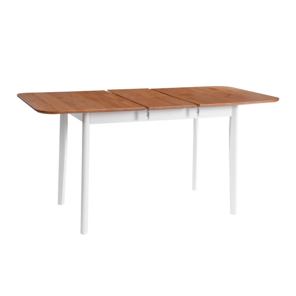 Стол Соната Люкс раздвижной/Sonata Lux extension table, 120х75х73 см массив сосны, антик/белый, 120-(150)х75х73 см фото № 4