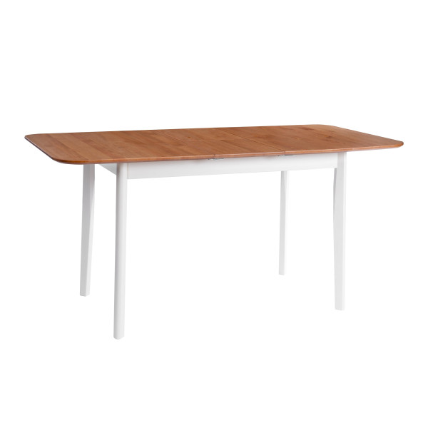 Стол Соната Люкс раздвижной/Sonata Lux extension table, 120х75х73 см массив сосны, антик/белый, 120-(150)х75х73 см фото № 5