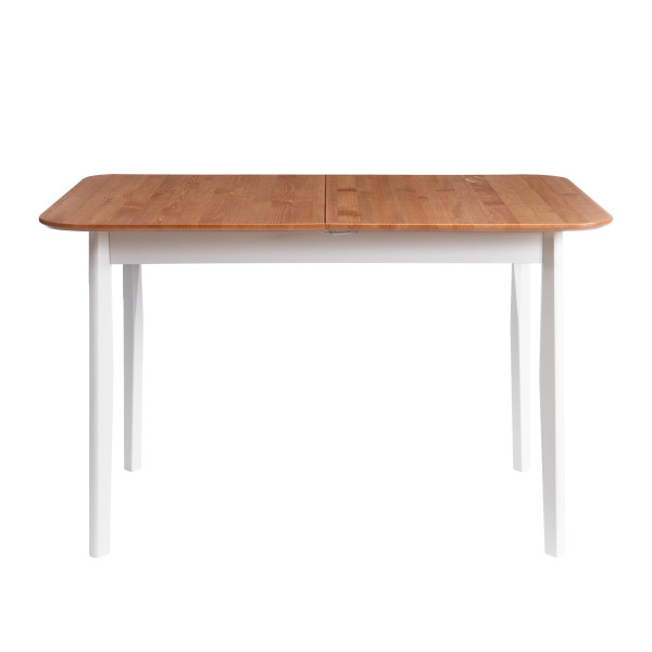 Стол Соната Люкс раздвижной/Sonata Lux extension table, 120х75х73 см массив сосны, антик/белый, 120-(150)х75х73 см фото № 6