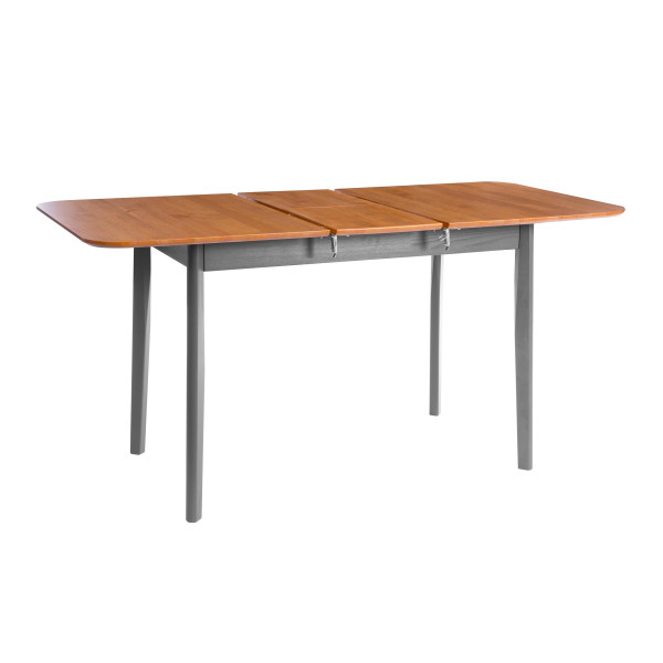 Стол Соната Люкс раздвижной/Sonata Lux extension table, 120х75х73 см массив сосны, антик /графит, 120-(150)х75х73 см фото № 4