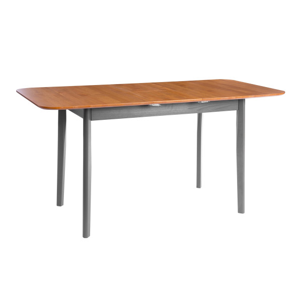 Стол Соната Люкс раздвижной/Sonata Lux extension table, 120х75х73 см массив сосны, антик /графит, 120-(150)х75х73 см фото № 5