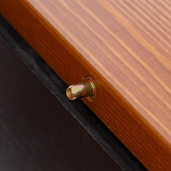 Стол Соната Люкс раздвижной/Sonata Lux extension table, 120х75х73 см массив сосны, антик /графит, 120-(150)х75х73 см фото № 13