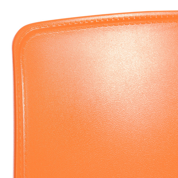 Стул GENIUS (mod 75) металл/пластик, 46x56x84cм, оранжевый/ножки хром фото № 8