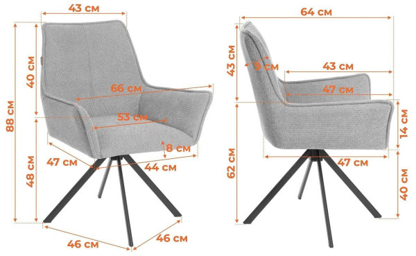 Кресло Murano/Мурано опора 360, велюр/букле (HYP), бежевый фото № 18