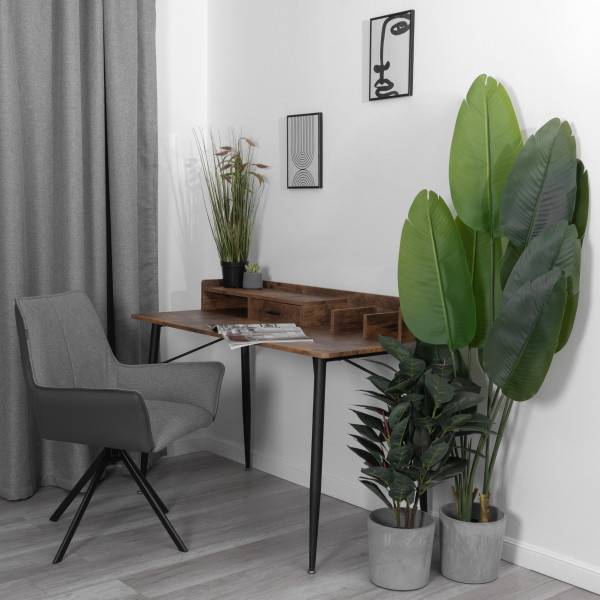 Кресло Murano/Мурано опора 360, велюр/букле (HYP)/Экокожа, светло-серый/графит фото № 16