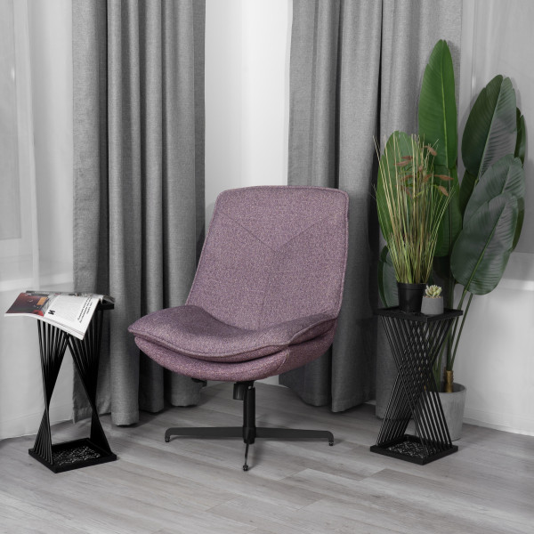 Кресло лаунж Cosmo велюр/букле, VT shape wood rose фото № 18