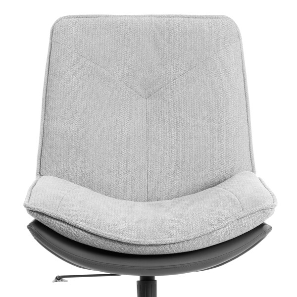 Кресло лаунж Cosmo/Космо велюр/букле (HYP)/экокожа, светло-серый/графит фото № 7