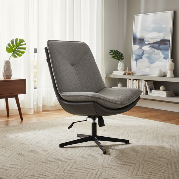 Кресло лаунж Cosmo велюр/букле, VT shape silver фото № 15