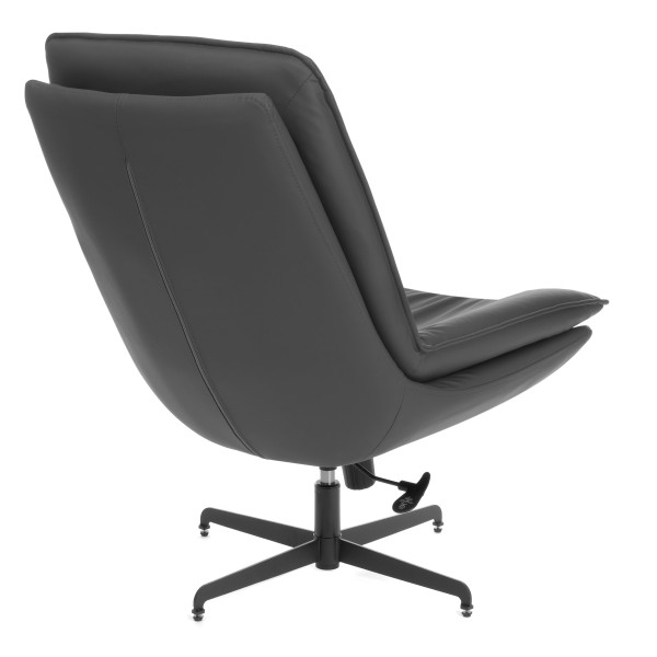 Кресло лаунж Cosmo экокожа, графит фото № 4