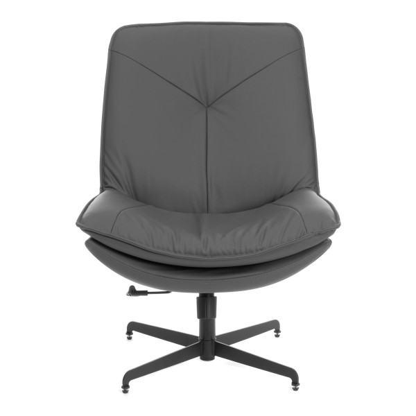 Кресло лаунж Cosmo экокожа, графит фото № 6