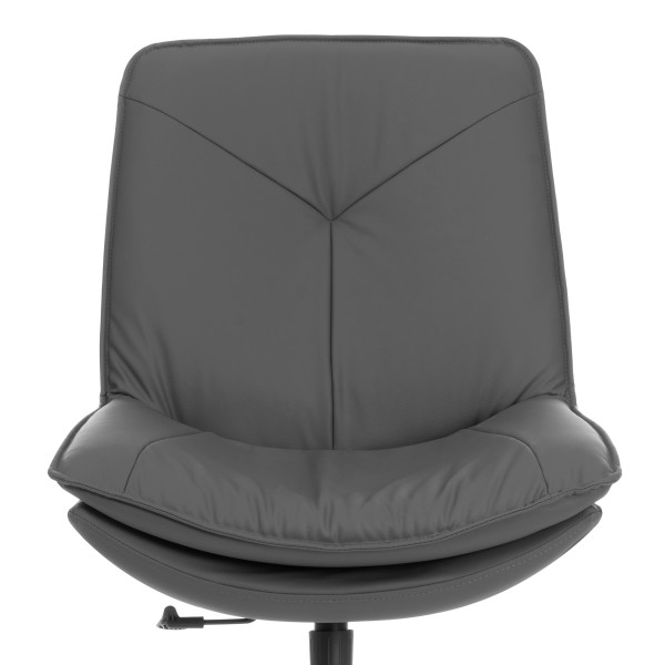 Кресло лаунж Cosmo экокожа, графит фото № 7