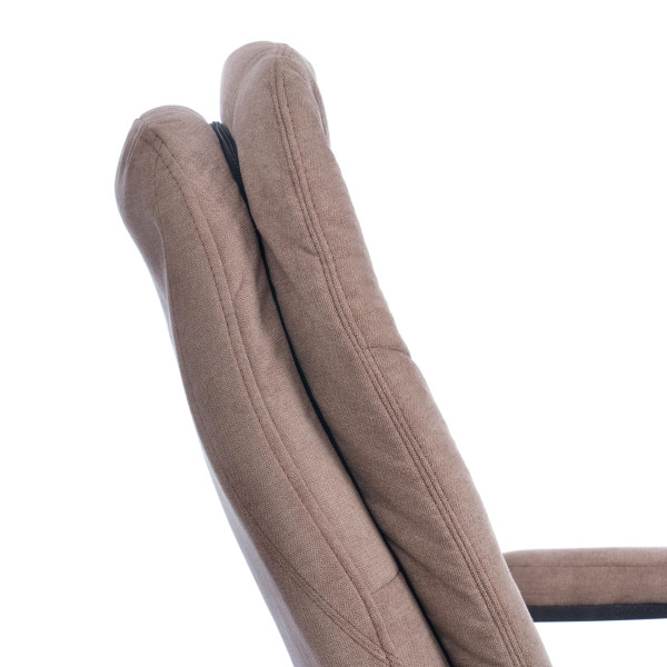 Кресло COMFORT Lux (22) metalBL ткань, светло-коричневый, KUB 03 фото № 11