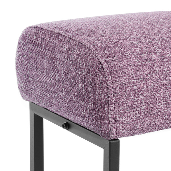 Пуф Charli Lux/Чарли Люкс велюр/букле, VT shape wood rose фото № 3