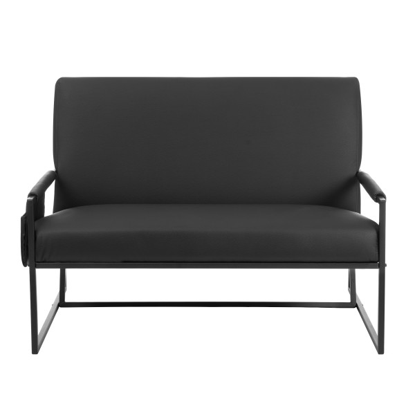 Диван Charli LUX/Чарли Люкс экокожа , Sharp Чёрный фото № 5