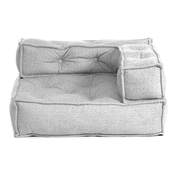 Модуль мягкий угловой Miracle велюр/букле, VT shape silver, 82x81x24 см фото № 3