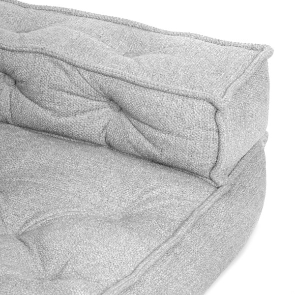 Модуль мягкий угловой Miracle велюр/букле, VT shape silver, 82x81x24 см фото № 7