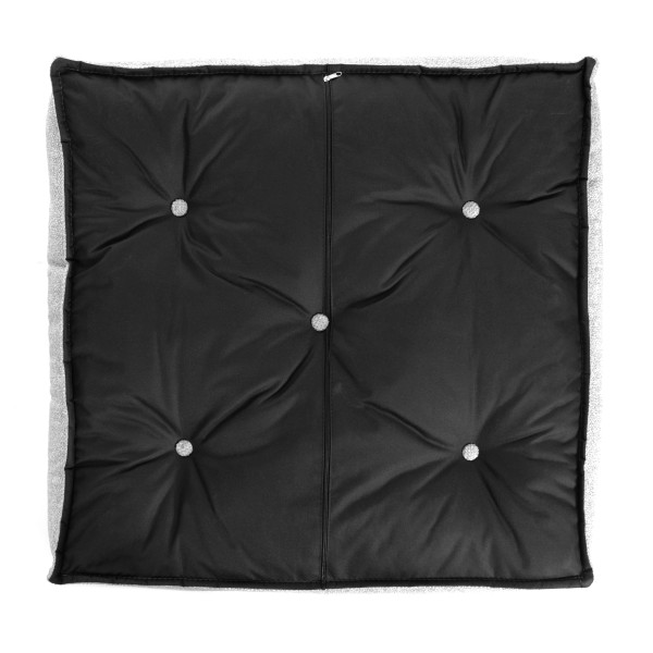 Модуль мягкий нижний Miracle велюр/букле, VT shape silver, 82x81x24 см фото № 4