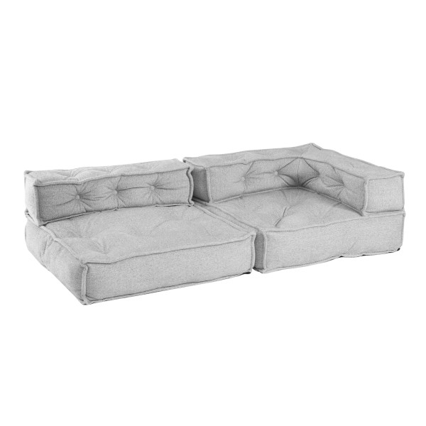 Модуль мягкий нижний Miracle велюр/букле, VT shape silver, 82x81x24 см фото № 9