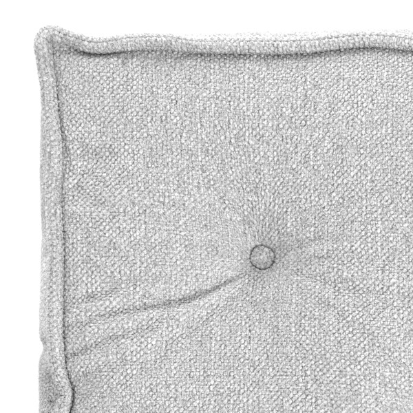 Модуль мягкий прямой Miracle велюр/букле, VT shape silver, 82x81x24 см фото № 9