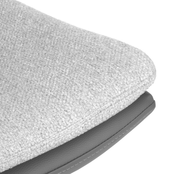 Кресло лаунж Oslo/Осло велюр/букле/экокожа, vt шейп серый/графит фото № 8