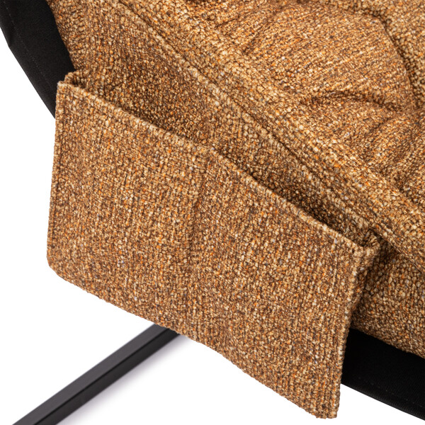 Подушка на кресло Charli/Чарли без подлокотника с карманом велюр/букле, vt шейп горчичный фото № 12