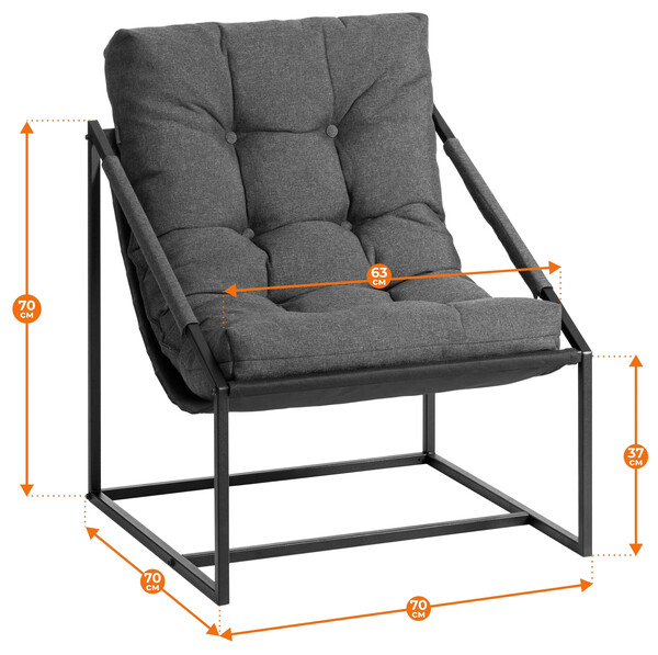 Подушка на кресло Charli/Чарли без подлокотника с карманом велюр/букле, vt шейп горчичный фото № 19
