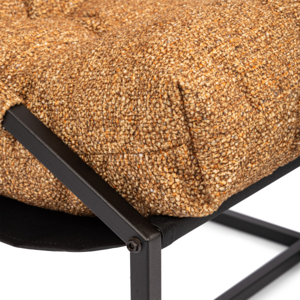 Кресло Charli / Чарли без подлокотника с карманом, велюр/букле, VT shape amber фото № 11