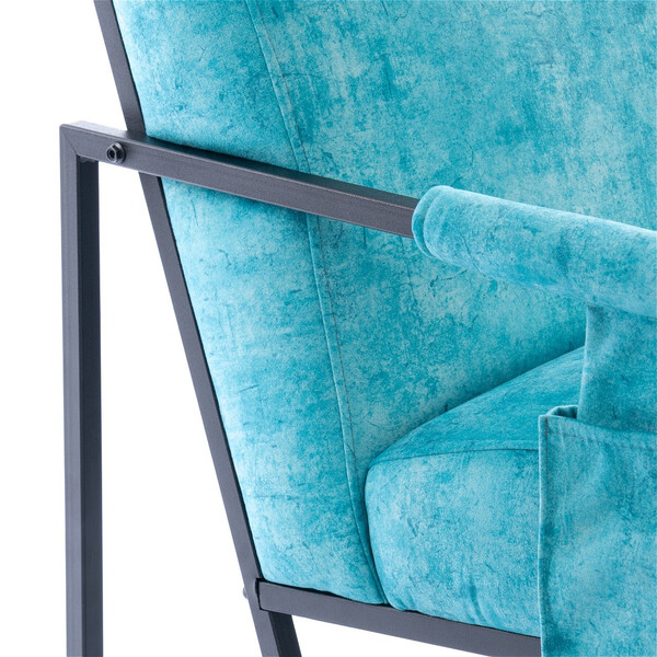 Кресло Charli LUX/Чарли Люкс KZ, велюр, VT Fresca бирюза фото № 3