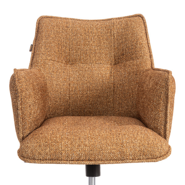 Кресло Lutz/Луц хром велюр/букле, VT shape amber фото № 6