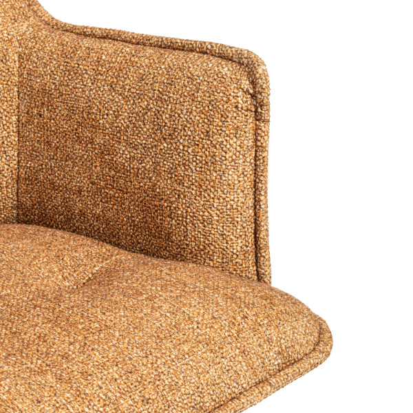 Кресло Lutz/Луц хром велюр/букле, VT shape amber фото № 8
