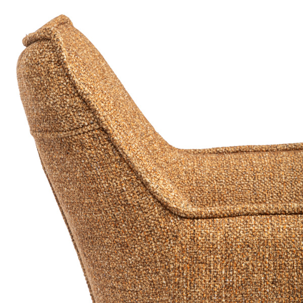 Кресло Lutz/Луц хром велюр/букле, VT shape amber фото № 9