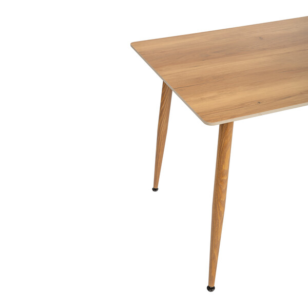 Стол обеденный Austen/Остин столешница керамика (матовая) /опоры металл, цвет натуральное дерево, 120x80x75(+1) см фото № 4