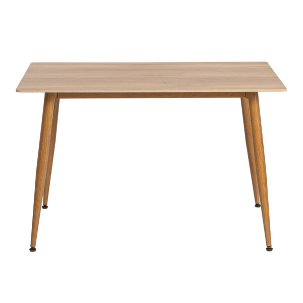 Стол обеденный Austen/Остин столешница керамика (матовая) /опоры металл, цвет натуральное дерево, 120x80x75(+1) см фото № 2