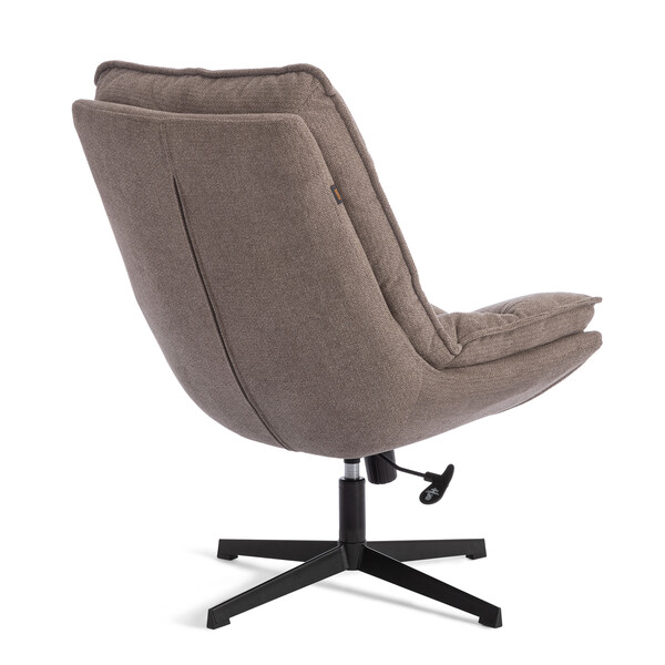 Кресло лаунж Reflex/Рефлекс с пуфом велюр/букле (HYP), бежевый фото № 5