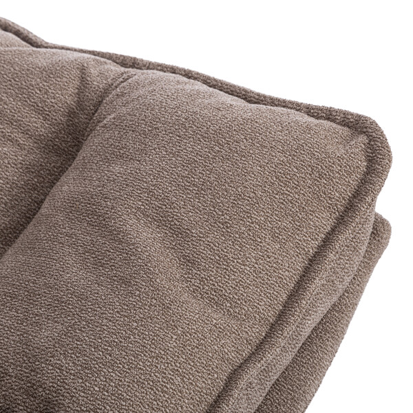 Кресло лаунж Reflex/Рефлекс с пуфом велюр/букле (HYP), бежевый фото № 10