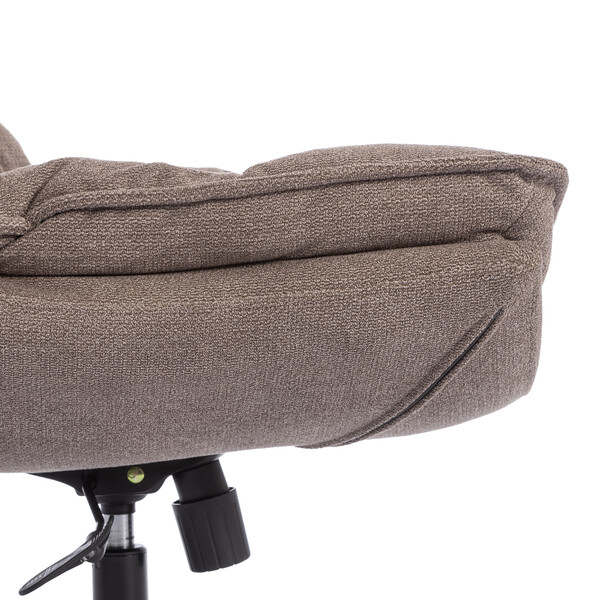 Кресло лаунж Reflex/Рефлекс с пуфом велюр/букле (HYP), бежевый фото № 13