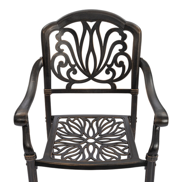 Комплект Secret De Maison Quartet/Квартет (стол +4 стула) алюминиевый сплав, бронза/bronze фото № 8