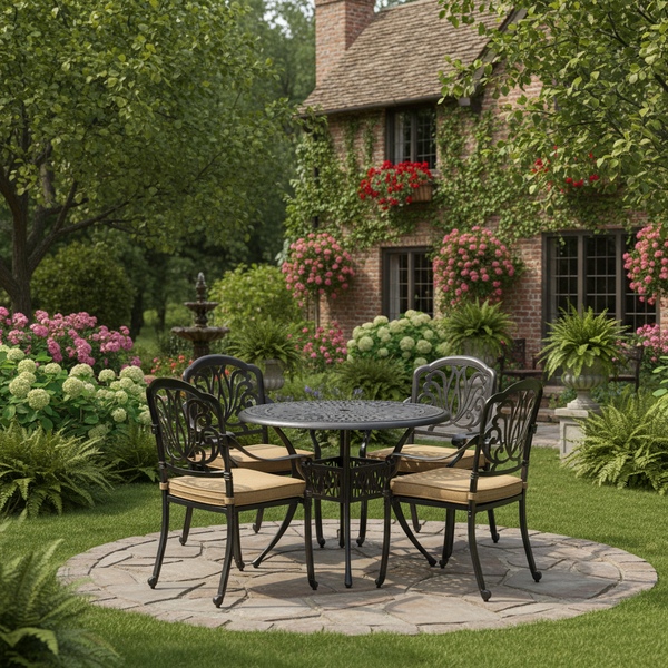 Комплект Secret De Maison Quartet/Квартет (стол +4 стула) алюминиевый сплав, бронза/bronze фото № 20