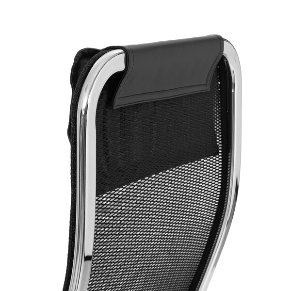 Кресло Nordic/Нордик сетка/кож.зам, черный фото № 16