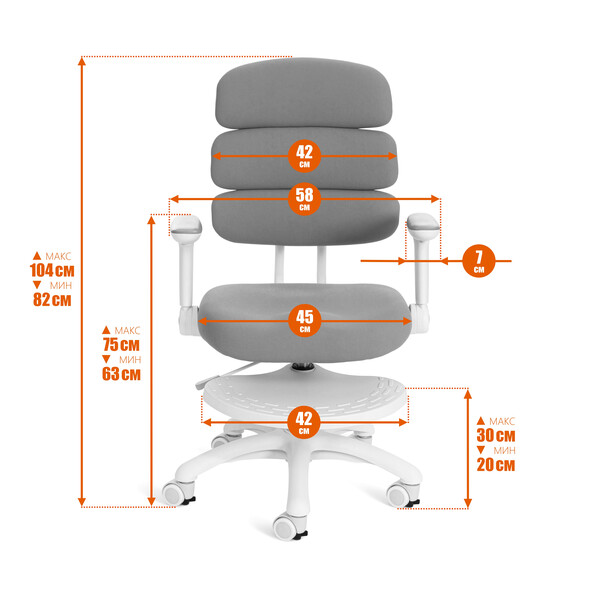 Кресло Fantasy/Фентэзи серый серый фото № 20