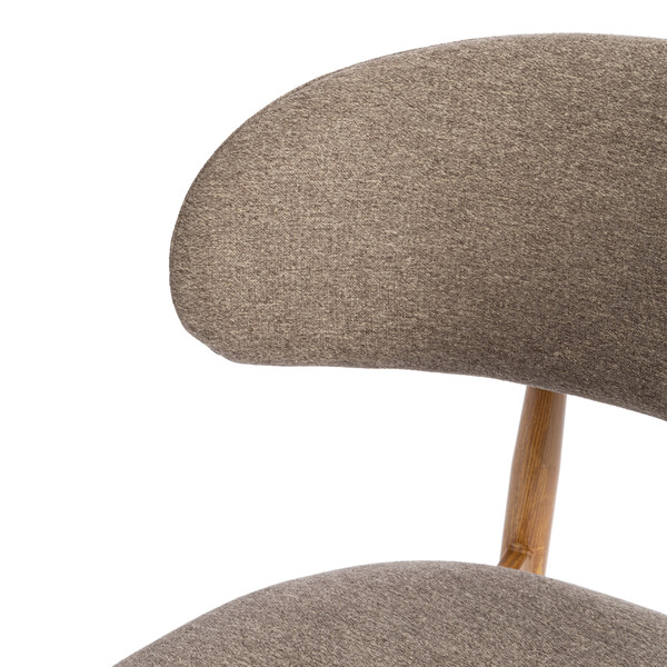 Стул обеденный Belsay/Белси велюр/металл, светло-коричневый/натуральный, 46х53х79см фото № 13