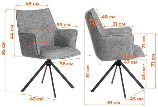 Кресло Lutz/Луц опора 360, экокожа люкс модерн 13-07, капучино фото № 15