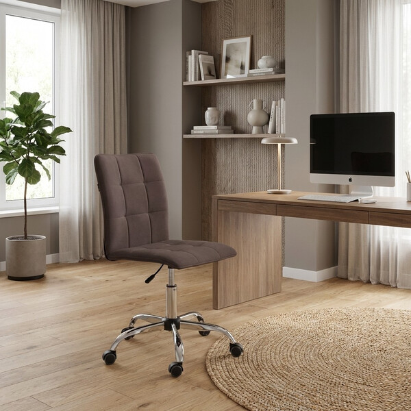 Кресло One/Ван велюр, коричневый, 6 фото № 12