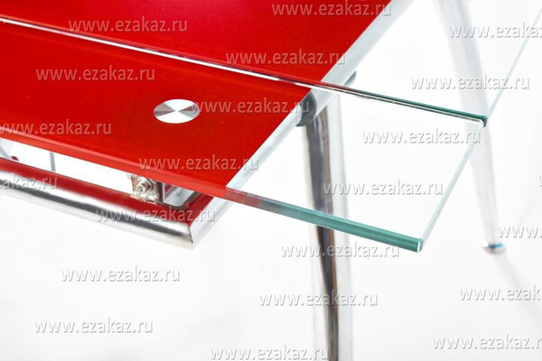 Стол стеклянный раскладной TB005 (Красный) фото № 5