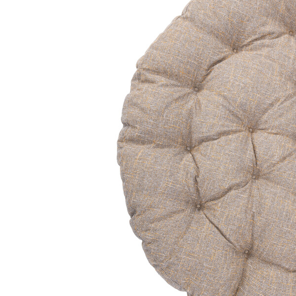 Кресло-качалка PAPASAN/ПАПАСАН W 23/01 B /с подушкой/ 115х78х104см, античный черно-коричневый, подушка рогожка, меланж фото № 13