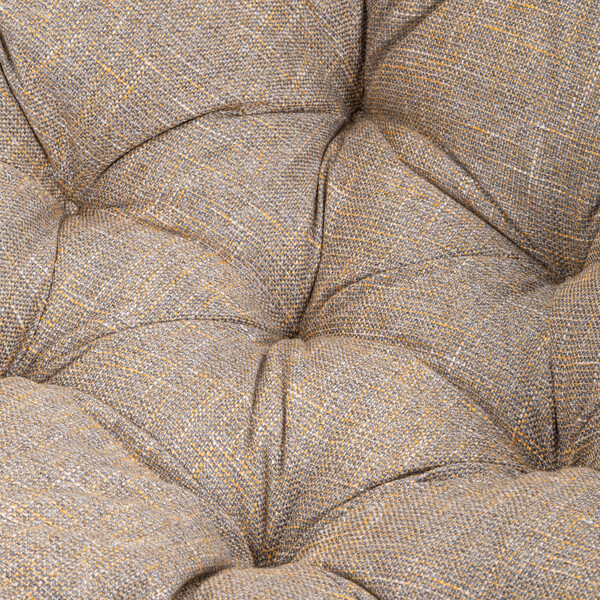 Кресло PAPASAN/ПАПАСАН 23/01 W /с подушкой/ 115х101х104см, коньячный, подушка рогожка, меланж фото № 7