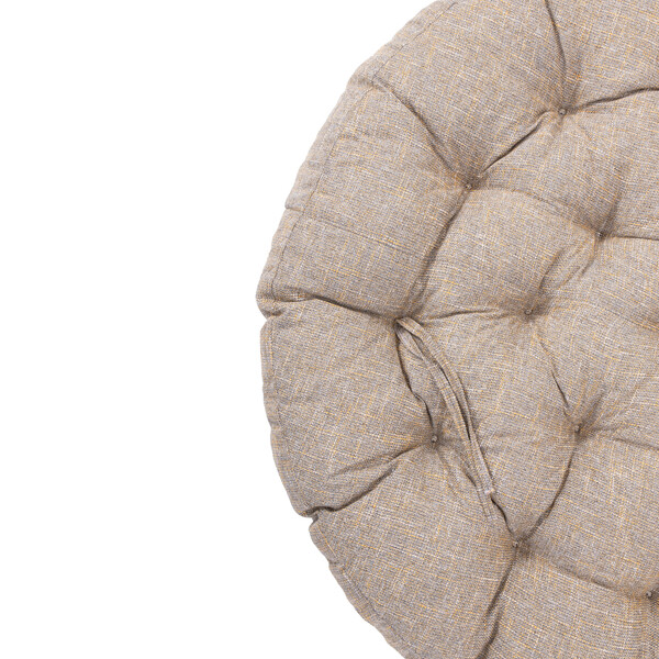 Кресло PAPASAN/ПАПАСАН 23/01 W /с подушкой/ 115х101х104см, медовый, подушка рогожка, меланж фото № 13