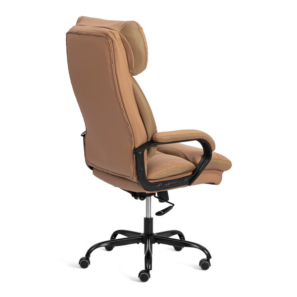 Кресло Дюк МеталБл/Duke metal BL кож/зам, св.-коричневый/бронзовый, 13/TW-21 фото № 3